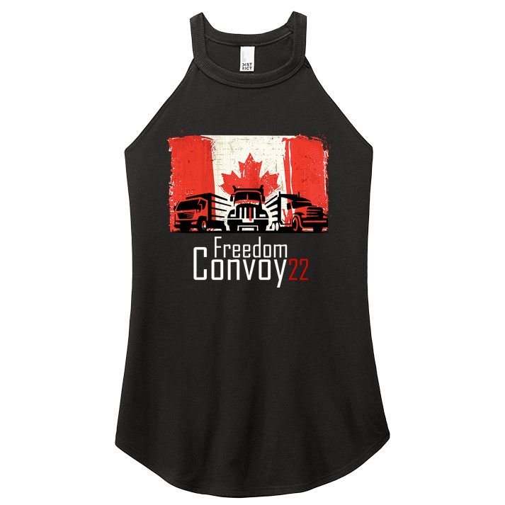 Freedom Convoy 22 Canada Truckers Women's Perfect Tri Rocker Tank