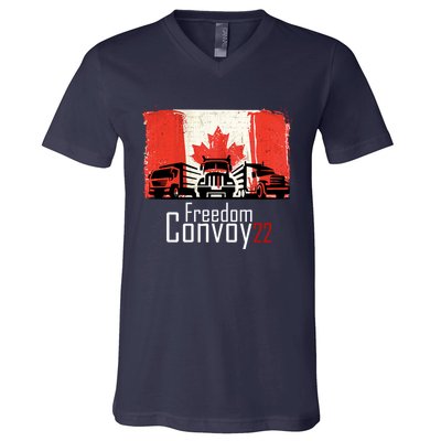 Freedom Convoy 22 Canada Truckers V-Neck T-Shirt