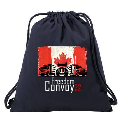Freedom Convoy 22 Canada Truckers Drawstring Bag