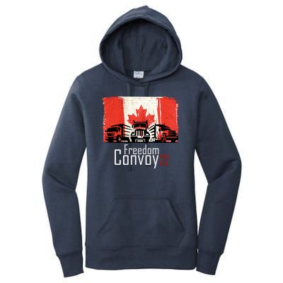 Freedom Convoy 22 Canada Truckers Women's Pullover Hoodie