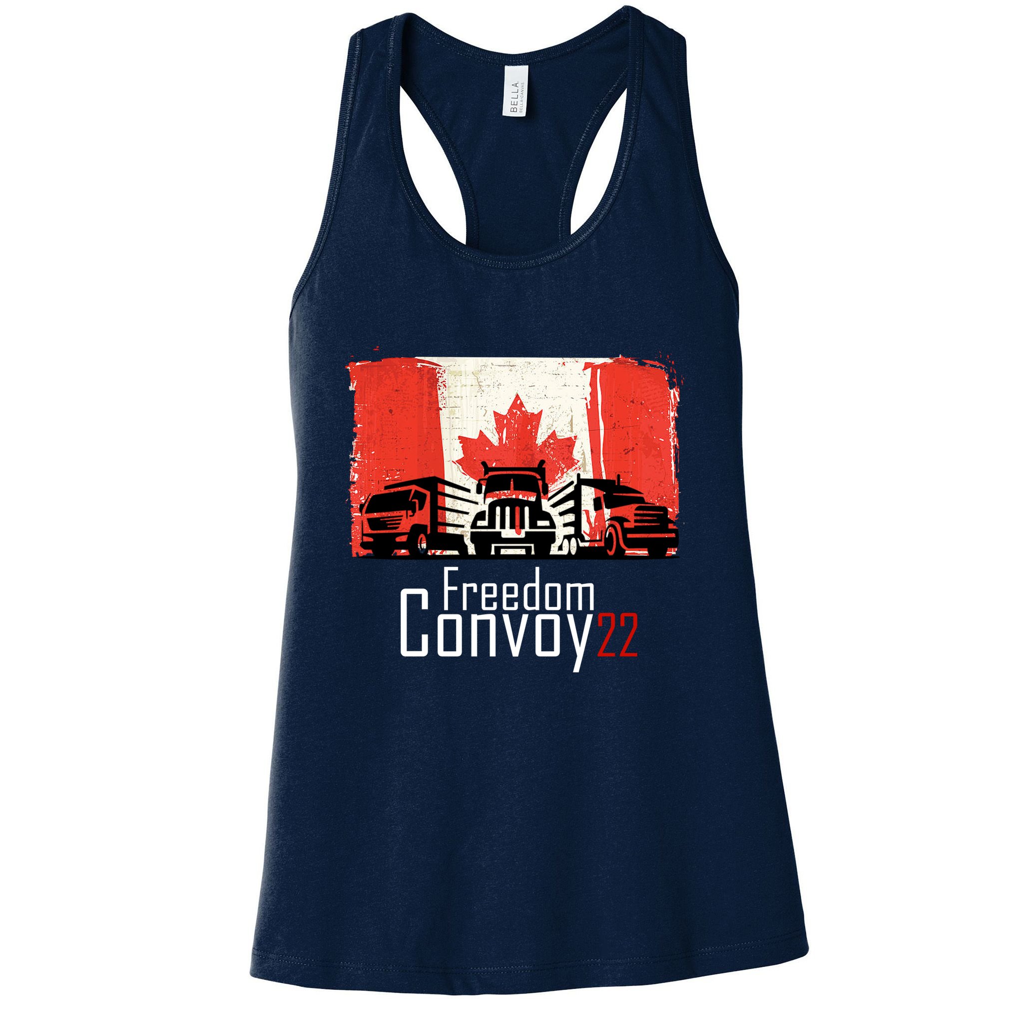Freedom Convoy 22 Canada Truckers Womens Tank Top