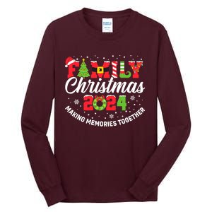 Family Christmas 2024 Matching Outfit Xmas Squad Santa Group Tall Long Sleeve T-Shirt