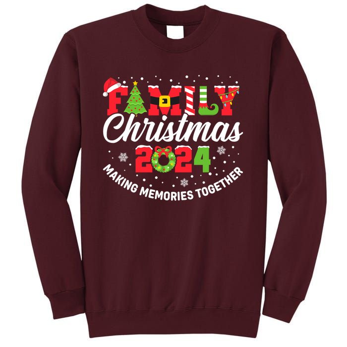 Family Christmas 2024 Matching Outfit Xmas Squad Santa Group Tall Sweatshirt