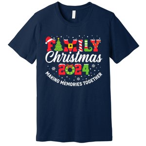 Family Christmas 2024 Matching Outfit Xmas Squad Santa Group Premium T-Shirt