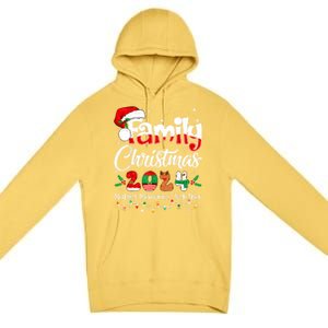 Family Christmas 2024 Matching Outfit Xmas Squad Santa Funny Gift Premium Pullover Hoodie