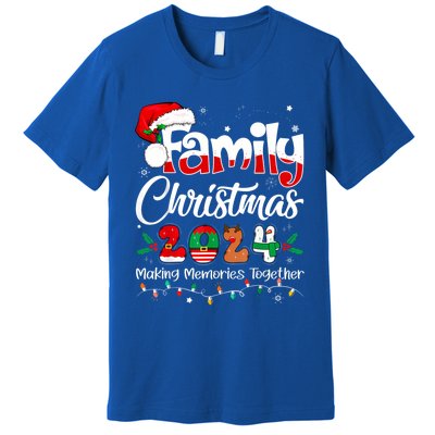 Family Christmas 2024 Matching Outfit Xmas Squad Santa Funny Gift Premium T-Shirt