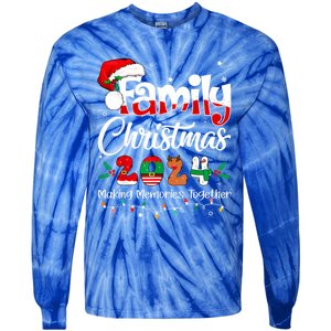 Family Christmas 2024 Matching Outfit Xmas Squad Santa Funny Gift Tie-Dye Long Sleeve Shirt