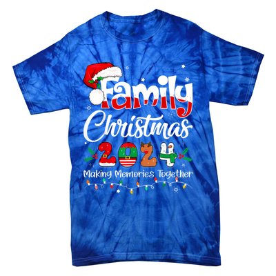 Family Christmas 2024 Matching Outfit Xmas Squad Santa Funny Gift Tie-Dye T-Shirt