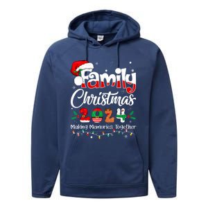 Family Christmas 2024 Matching Outfit Xmas Squad Santa Funny Gift Performance Fleece Hoodie