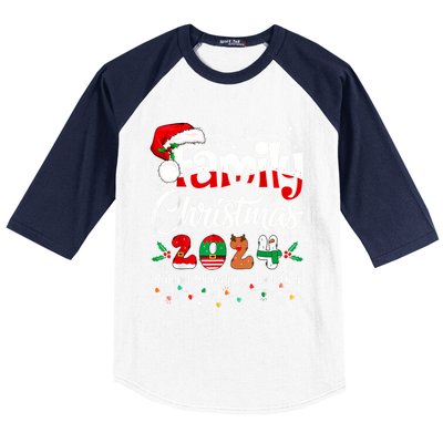 Family Christmas 2024 Matching Outfit Xmas Squad Santa Funny Gift Baseball Sleeve Shirt