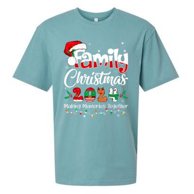 Family Christmas 2024 Matching Outfit Xmas Squad Santa Funny Gift Sueded Cloud Jersey T-Shirt