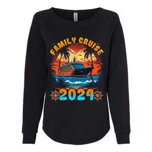 Family Cruise 2024 Cruising Family Vacation Womens California Wash Sweatshirt