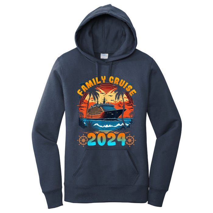 Family Cruise 2024 Cruising Family Vacation Women's Pullover Hoodie