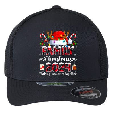 Family Christmas 2024 Matching Squad Santa Elf Funny Xmas Flexfit Unipanel Trucker Cap