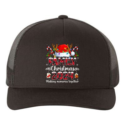 Family Christmas 2024 Matching Squad Santa Elf Funny Xmas Yupoong Adult 5-Panel Trucker Hat