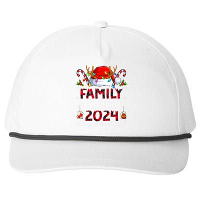 Family Christmas 2024 Matching Squad Santa Elf Funny Xmas Snapback Five-Panel Rope Hat