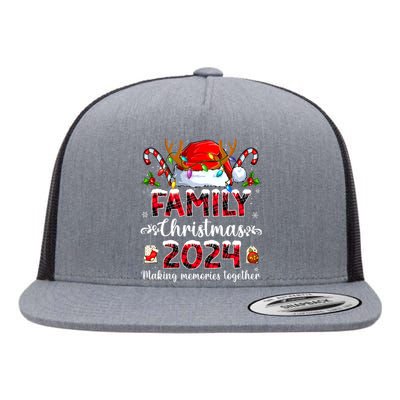 Family Christmas 2024 Matching Squad Santa Elf Funny Xmas Flat Bill Trucker Hat