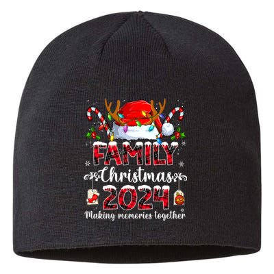 Family Christmas 2024 Matching Squad Santa Elf Funny Xmas Sustainable Beanie