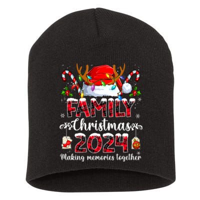 Family Christmas 2024 Matching Squad Santa Elf Funny Xmas Short Acrylic Beanie