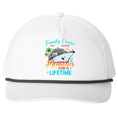 Family Cruise 2024 Making Memories For A Lifetime Beach Snapback Five-Panel Rope Hat