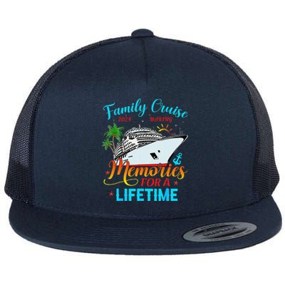 Family Cruise 2024 Making Memories For A Lifetime Beach Flat Bill Trucker Hat