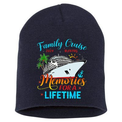 Family Cruise 2024 Making Memories For A Lifetime Beach Short Acrylic Beanie