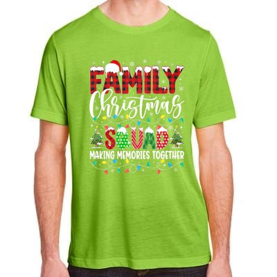 Family Christmas 2024 Matching Squad Santa Red Plaid Xmas Adult ChromaSoft Performance T-Shirt