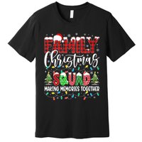 Family Christmas 2024 Matching Squad Santa Red Plaid Xmas Premium T-Shirt