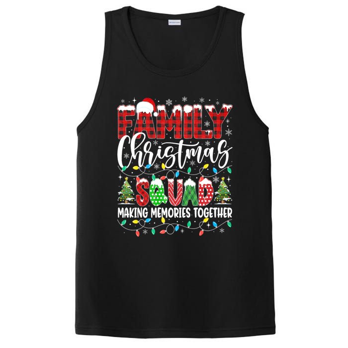 Family Christmas 2024 Matching Squad Santa Red Plaid Xmas PosiCharge Competitor Tank