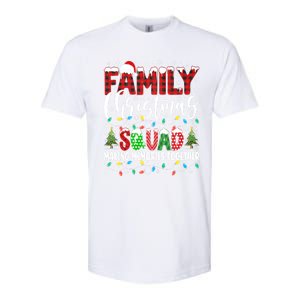 Family Christmas 2024 Matching Squad Santa Red Plaid Xmas Softstyle CVC T-Shirt