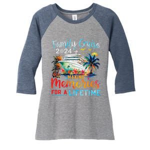 Family Cruise 2024 Family Matching Cruise Vacation Party Women's Tri-Blend 3/4-Sleeve Raglan Shirt