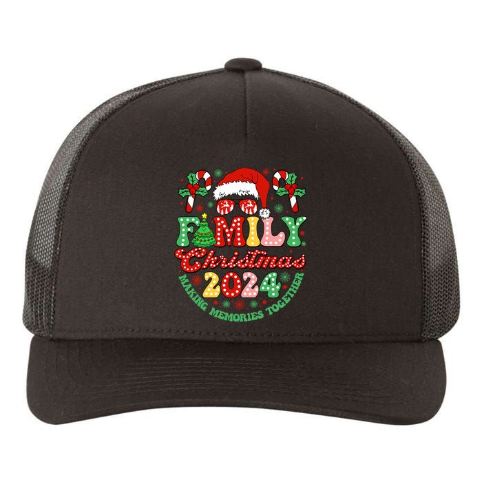 Family Christmas 2024 Christmas Squad Xmas Matching Pajamas Yupoong Adult 5-Panel Trucker Hat