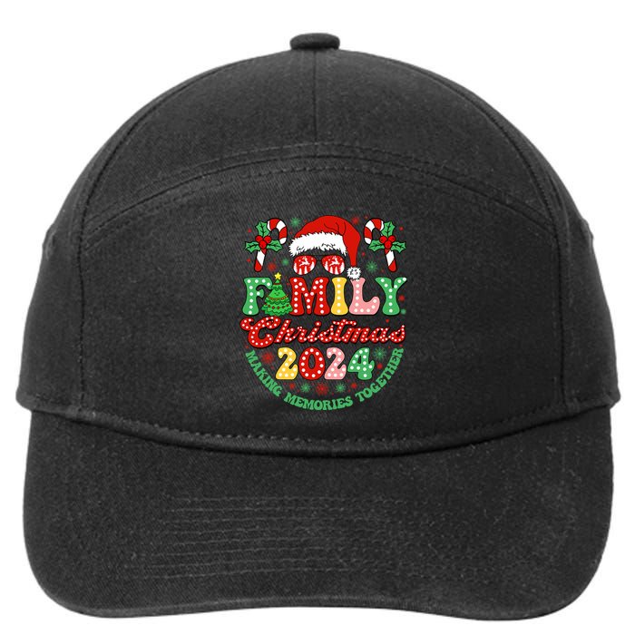 Family Christmas 2024 Christmas Squad Xmas Matching Pajamas 7-Panel Snapback Hat