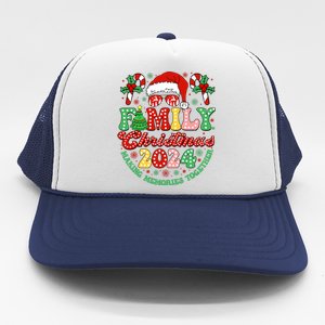 Family Christmas 2024 Christmas Squad Xmas Matching Pajamas Trucker Hat