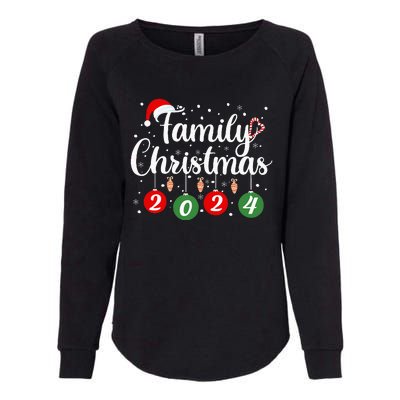 Family Christmas 2024 Xmas Holiday Pajamas Family Vacation Womens California Wash Sweatshirt