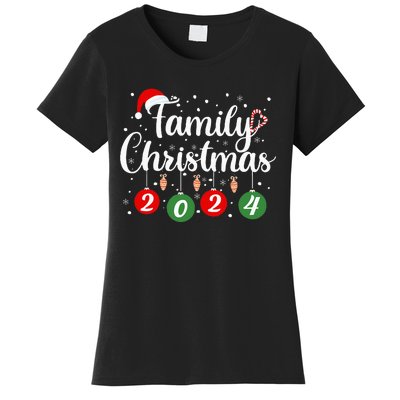 Family Christmas 2024 Xmas Holiday Pajamas Family Vacation Women's T-Shirt