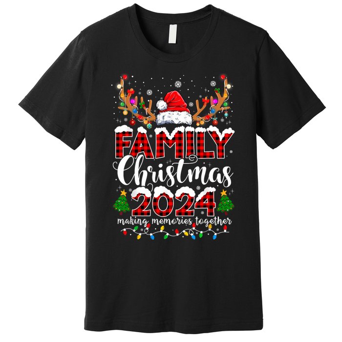 Family Christmas 2024 Matching Outfit Xmas Squad Santa Premium T-Shirt