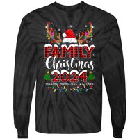 Family Christmas 2024 Matching Outfit Xmas Squad Santa Tie-Dye Long Sleeve Shirt