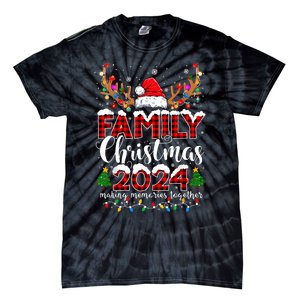 Family Christmas 2024 Matching Outfit Xmas Squad Santa Tie-Dye T-Shirt