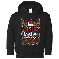 Family Christmas 2024 Matching Outfit Xmas Squad Santa Toddler Hoodie