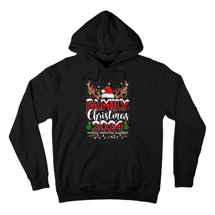 Family Christmas 2024 Matching Outfit Xmas Squad Santa Tall Hoodie