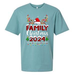 Family Christmas 2024 Matching Outfit Xmas Squad Santa Sueded Cloud Jersey T-Shirt