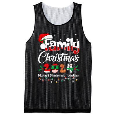 Family Christmas 2024 Matching Outfit Xmas Squad Santa Mesh Reversible Basketball Jersey Tank