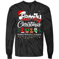 Family Christmas 2024 Matching Outfit Xmas Squad Santa Tie-Dye Long Sleeve Shirt