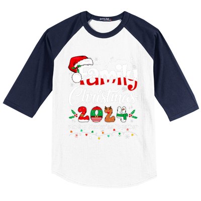 Family Christmas 2024 Matching Outfit Xmas Squad Santa Baseball Sleeve Shirt