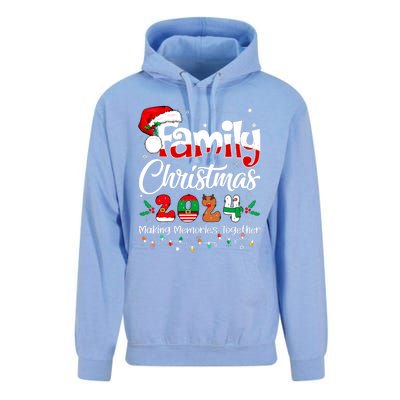 Family Christmas 2024 Matching Outfit Xmas Squad Santa Unisex Surf Hoodie