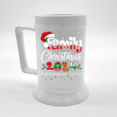 Family Christmas 2024 Matching Outfit Xmas Squad Santa Beer Stein