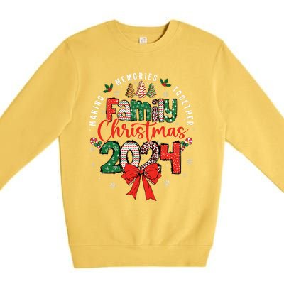 Family Christmas 2024 Matching Xmas Making Memories Together Premium Crewneck Sweatshirt