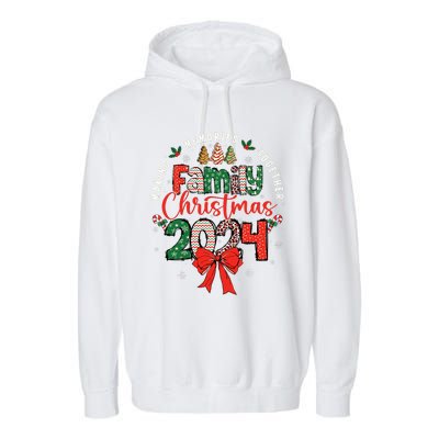 Family Christmas 2024 Matching Xmas Making Memories Together Garment-Dyed Fleece Hoodie