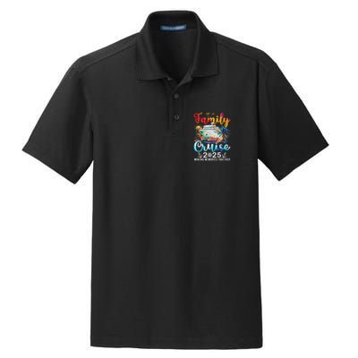 Family Cruise 2025 Vacation Trip Family Matching Cruise Ship Dry Zone Grid Polo